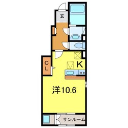 サンフィールドの物件間取画像